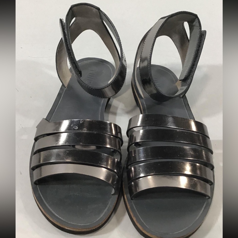 Women’s Vince Stylish Silver Strappy Sandals Size 7M